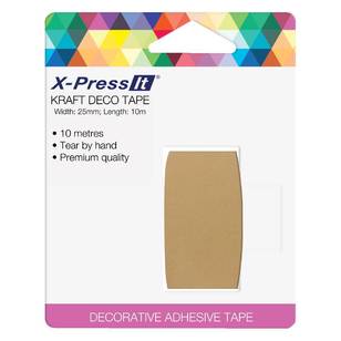 X-Press It Deco Tape Kraft 25 mm x 1 m