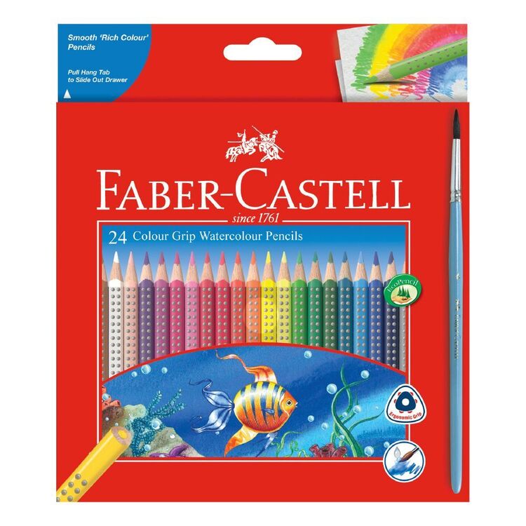 Faber-Castell Grip Watercolour Pencils 24 Pack