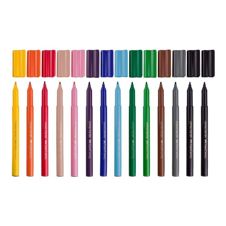 Faber-Castell Connector Pens 14 Pack Multicoloured