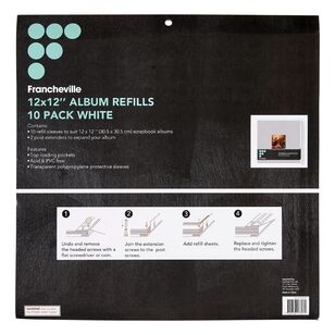Francheville 10 Pack Album Refill White