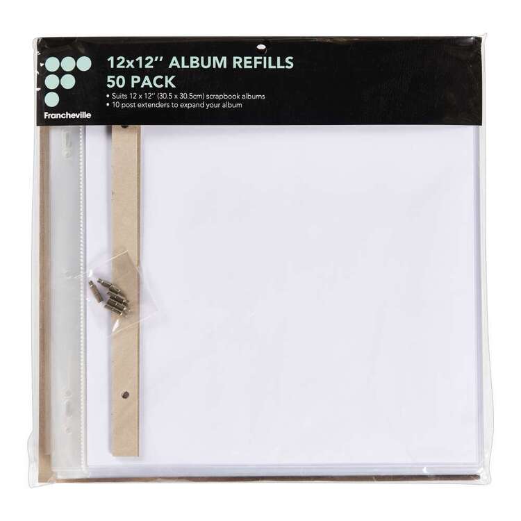 Francheville 50 Pack Album Refill White