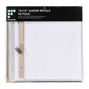 Francheville 50 Pack Album Refill White