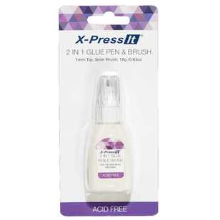 X-Press It Glue Pen And Brush White 18 g