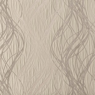 Caprice Strand Uncoated Jacquard Curtain Fabric Linen 140 cm