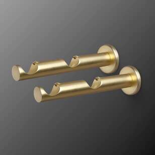 Caprice Nevada 25/28 mm Double Brackets 2 Pack Gold
