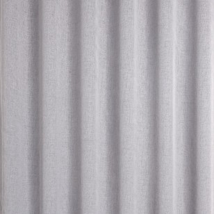 Filigree Breamlea 280 cm Sheer Pencil Pleat Cut, Hem & Hang Curtain Fabric Silver 280 cm