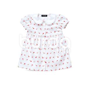 Burda 9357 Baby Collar Dress and Panties Pattern White 3 Months - 2 Years