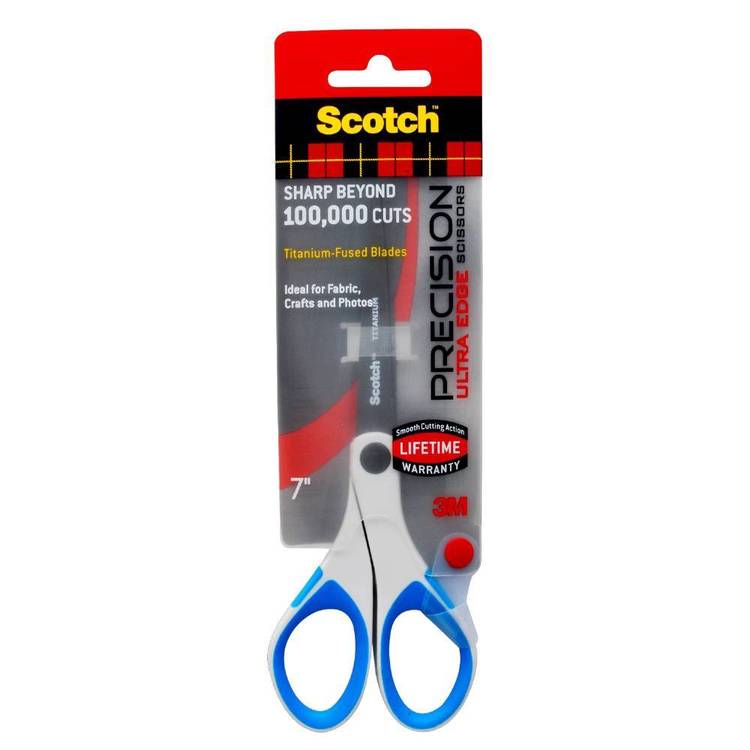 Scotch 1457 Precision Ultra Edge Titanium Scissors Blue