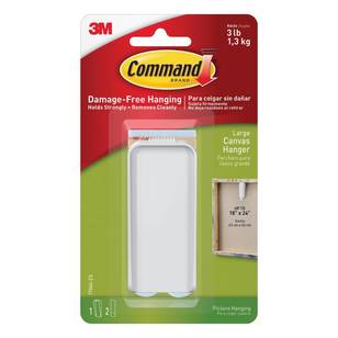 3M Command Canvas Hanger White