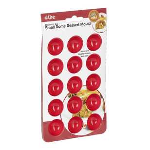 Daily Bake 15 Cup Small Dome Dessert Mould Red