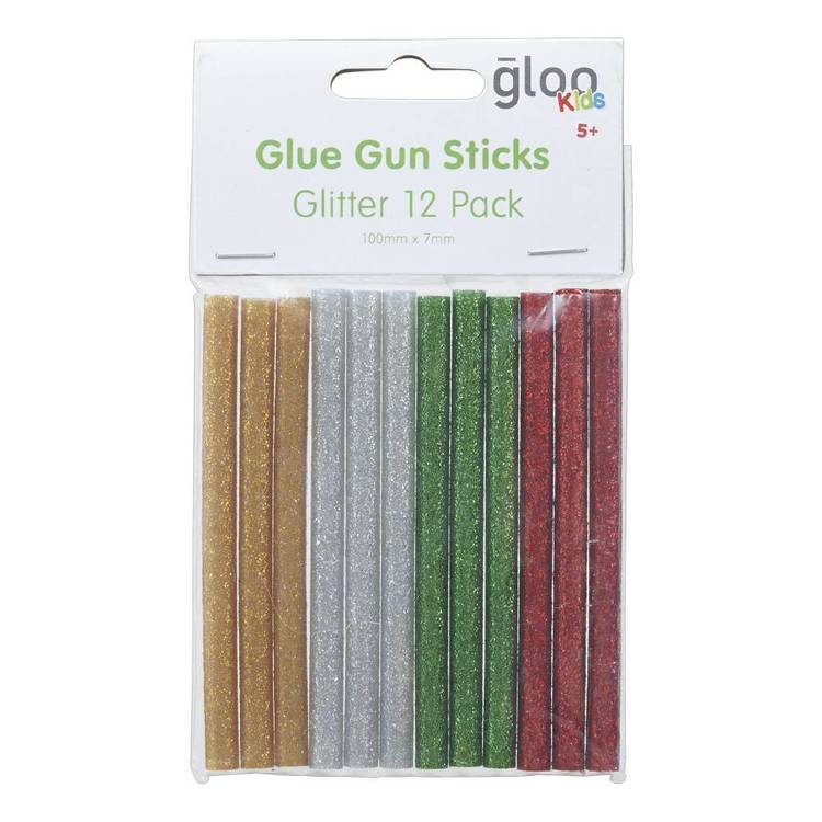 22 Stick Shamrock Gloo Glitter Low Temperature Glue Gun Stick | Spotlight Australia