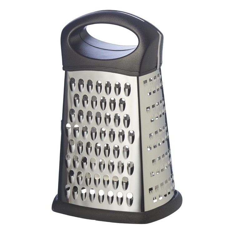 Appetito Stainless Steel 4 Sided Grater Silver