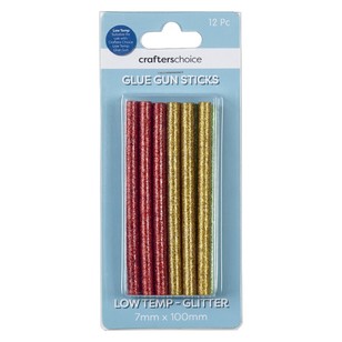Crafters Choice Low Temperature Glitter Sticks Silver 7 x 100 mm