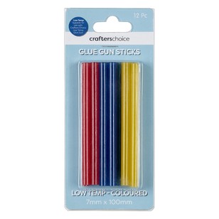 Crafters Choice Low Temperature Coloured Sticks Clear 7 x 100 mm