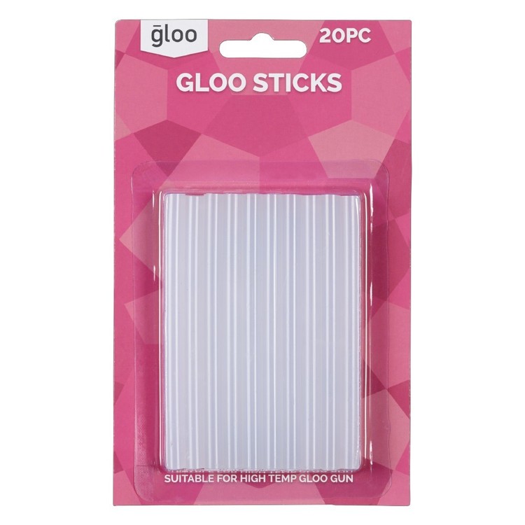 Gloo High Temperature Glue Sticks Clear 7 x 100 mm