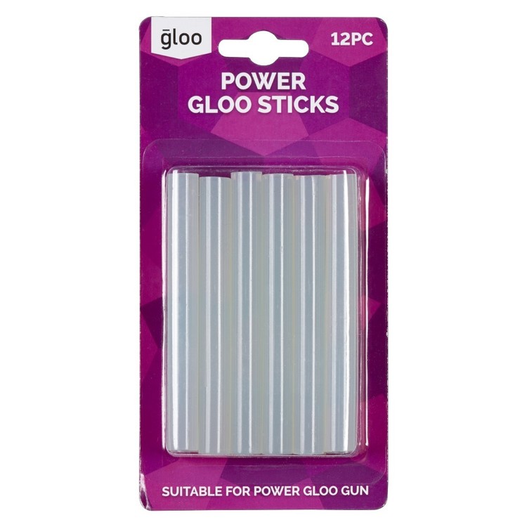 Gloo High Temperature Large Glue Sticks Clear