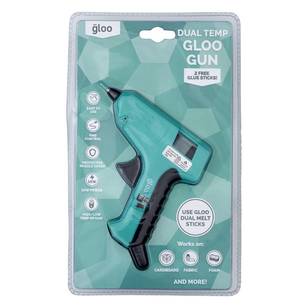 Gloo Dual Temperature Low & High Glue Gun Turquoise