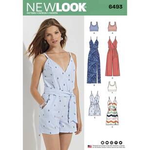 New Look Pattern 6493 Misses' Jumpsuit and Dress in Two Lengths with Bralette 6 - 18