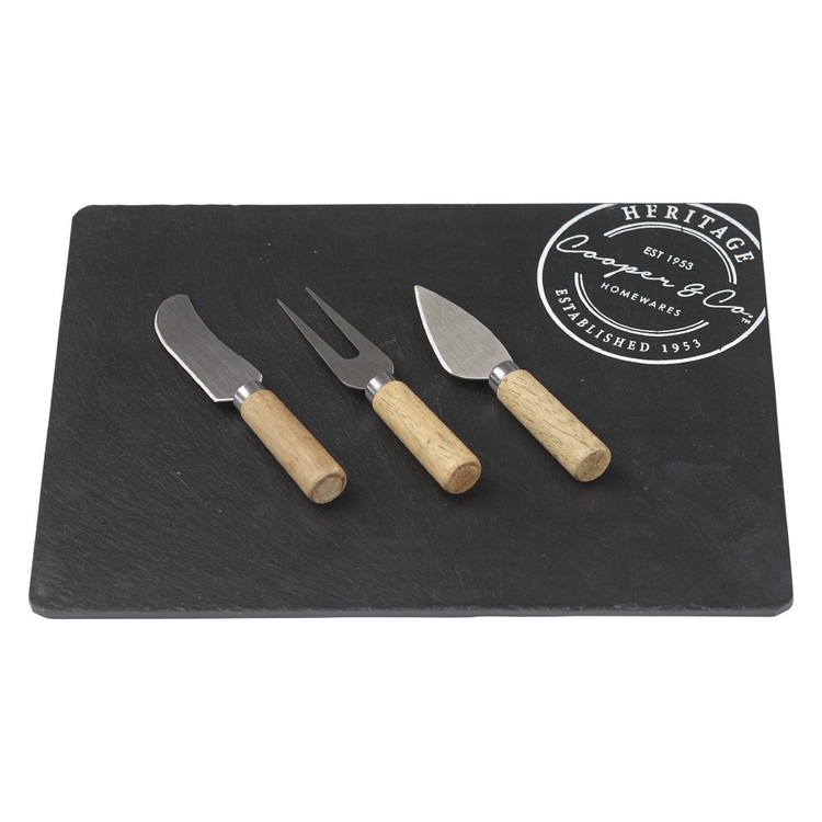 Southwest Cheese Slate Board & Knife Set