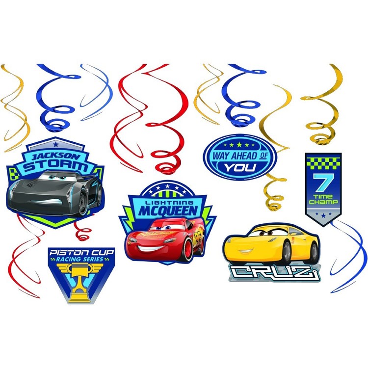 Cars 3 Swirl Value Pack Red & Blue