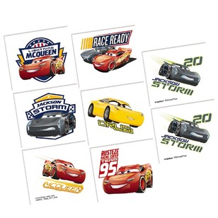 Cars 3 Tattoo Favours Red & Blue