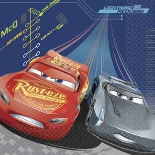 Cars 3 Square Plate Red & Blue 7 in