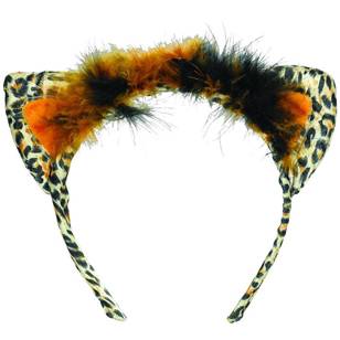 Amscan Leopard Cat Ears Headband Multicoloured