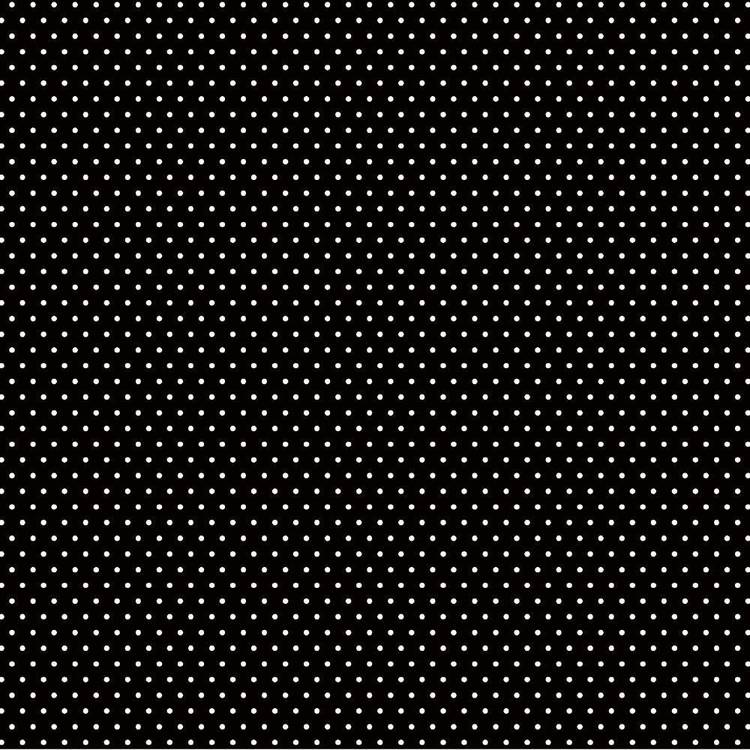 American Crafts Basic Small Dot Paper Black 12 x 12 in