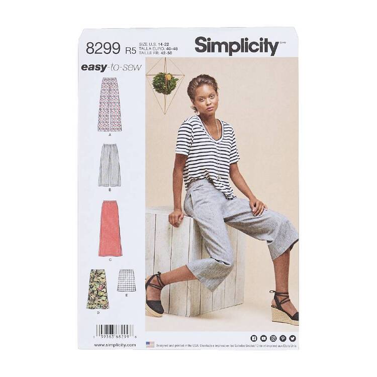 Simplicity Pattern 8299 Skirts/Pants