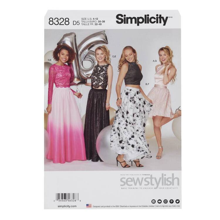 Simplicity 8328 Special Occasions Dress Pattern