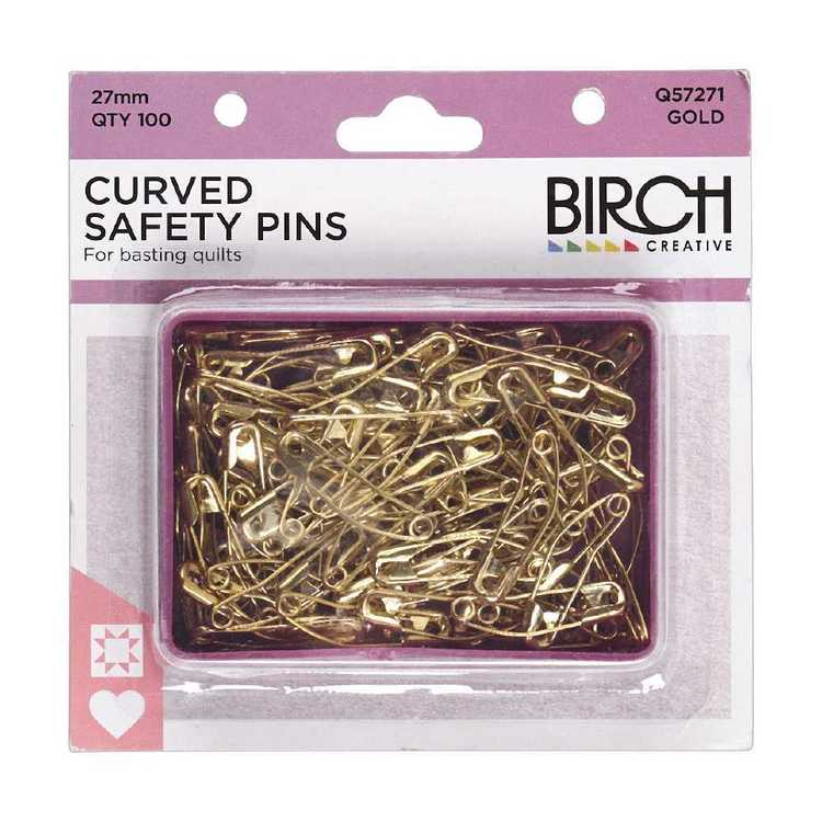 Birch Curved Safety Pins
