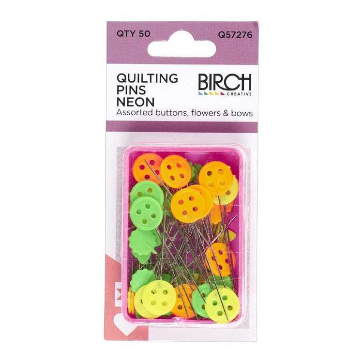 Birch Pins Quilting 50 Pack Multicoloured