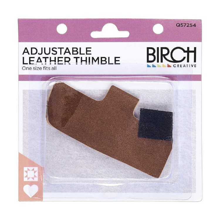 Birch Adjustable Leather Thimble