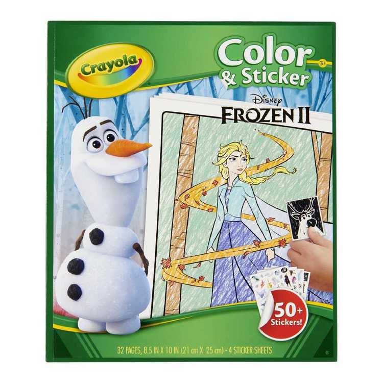 Crayola Disney Frozen Colour & Sticker Book Multicoloured