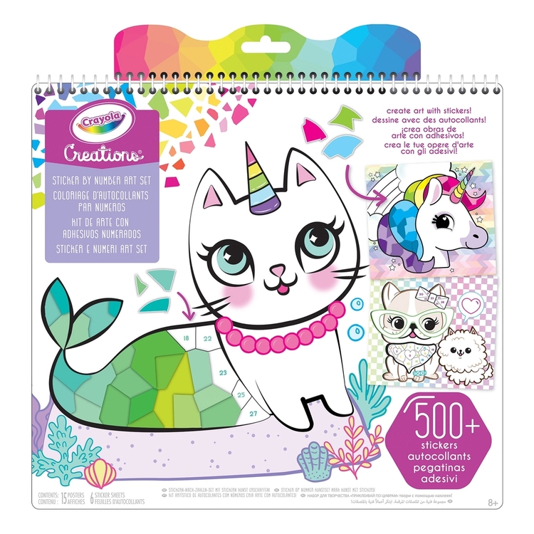 Crayola Creations Sticker By Number Multicoloured