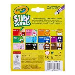Crayola Silly Scents 12 Mini Twist Crayons Multicoloured