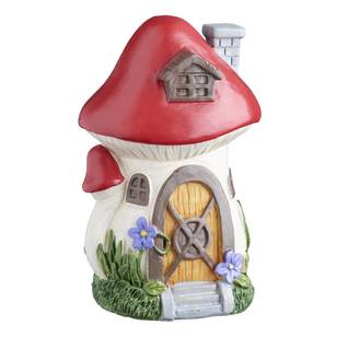 Fairy Garden Fairy Mushroom House  Figurine Cream & Red