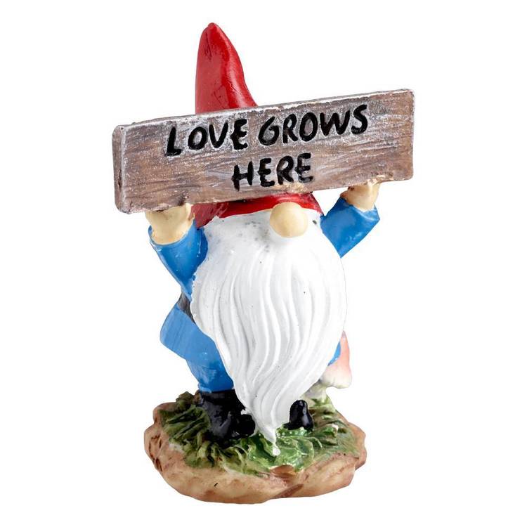 Fairy Garden Love Grows Here Gnome Figurine