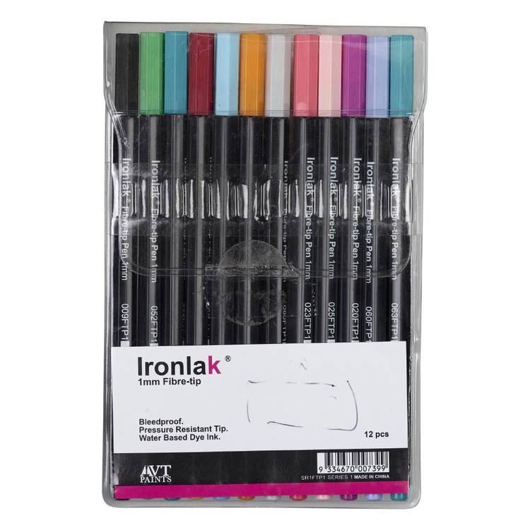 Ironlak Series 1 Fibre Tip Pen Set Multicoloured 14 cm