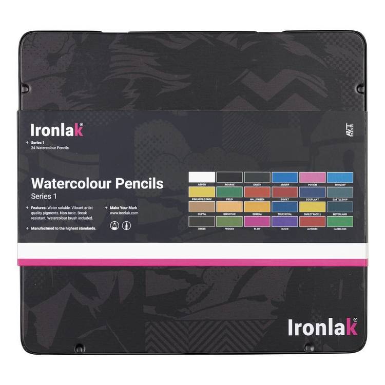 Ironlak Watercolour Pencil Series 1 Multicoloured 14 cm