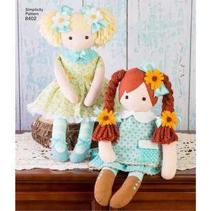 Simplicity Pattern 8402 23'' Stuffed Dolls