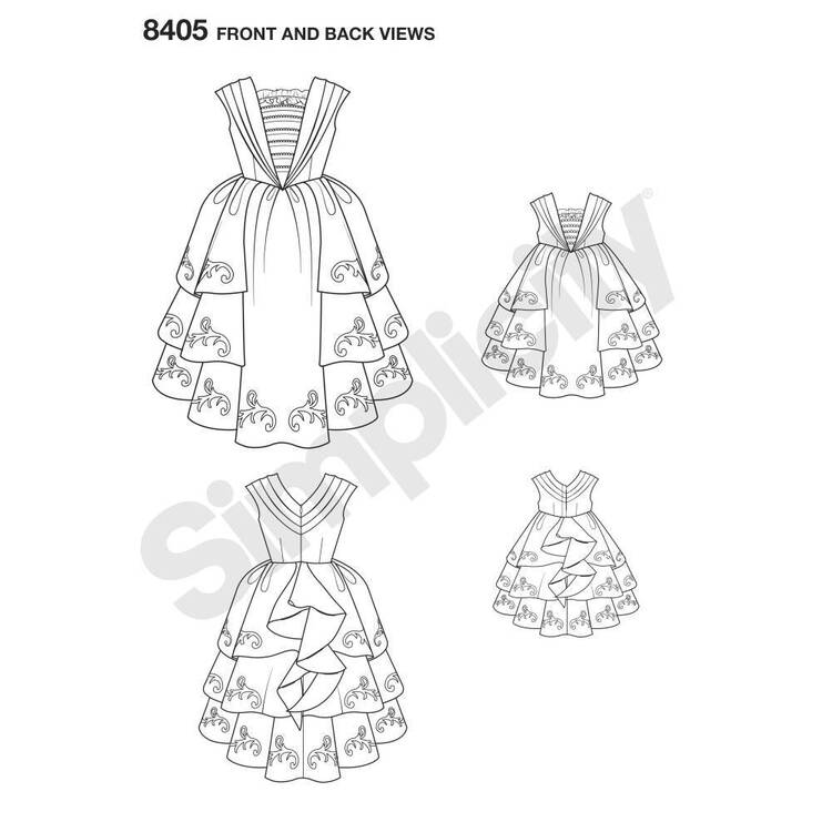 Simplicity Pattern 8405 Disney Beauty & the Beast Costume 3 - 8