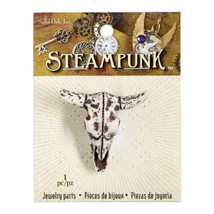 Steampunk Steer Skull Bone Imt Bone 18 mm