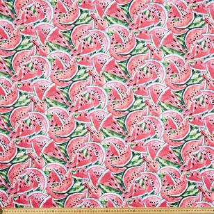 Watermelon Printed Poplin Multicoloured 112 cm