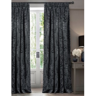 Caprice Melody Triple-weave Pencil Pleat Curtain Charcoal