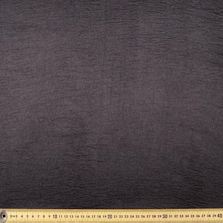 Pebble Satin Fabric Black 146 cm