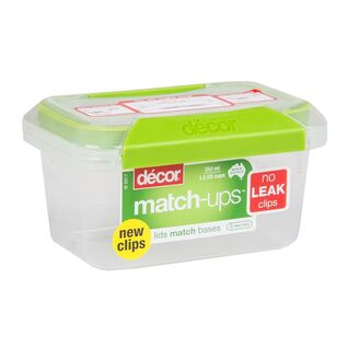 Décor Fresh Seal Clips 350 mL Container Teal