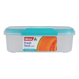 Décor Fresh Seal Clips 2 L Container Teal 2 L