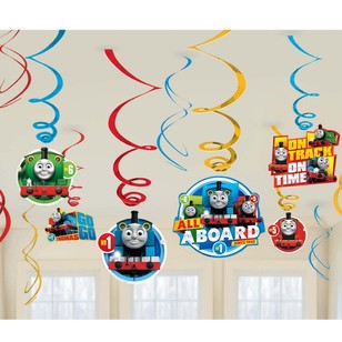 All Aboard Thomas Swirl Value Pack 12 Pack Blue, Green, Red & Yellow