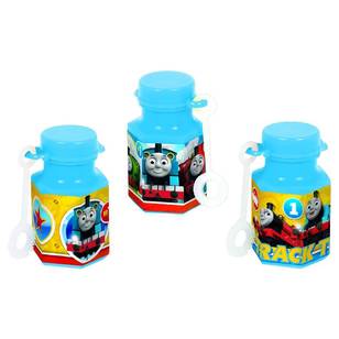 All Aboard Thomas Bubble Favours 12 Pack Blue, Green, Red & Yellow